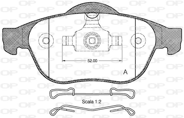 OPEN PARTS Jarrupala, levyjarru BPA0843.10